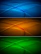 Set of abstract wavy banners