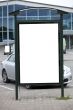 Blank bilboard stand