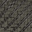 chains on stone background