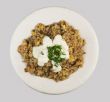 Buckwheat porridge with sour cream and dill
