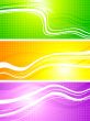 Vibrant abstract banners