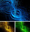 Colourful wavy backgrounds