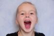 Girl with smile and open mouth