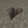 heart-shaped hole and ladder