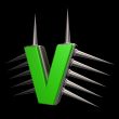 prickles letter v