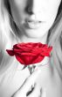 Woman with a rose