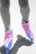 slender tanned women`s legs in roller skates