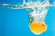Orange SPLASHING IN WATER 