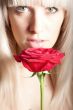 Woman with a rose