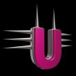 prickles letter u
