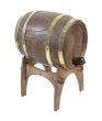 Wooden Barrel on Stand