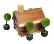 Log Cabin and Trees
