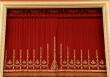 Theatrical red curtain 