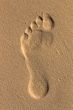 footprint in the sand