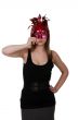 girl in the red masquerade mask