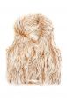 beige fur vest women