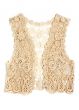 Women`s Vest Beige lace