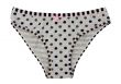 Grey Women`s panties with polka dots