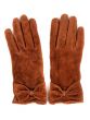 A pair of brown leather gloves 