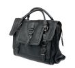 Black women`s leather bag