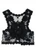 black women`s vest from lace