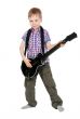 The boy with the electronic guitar 