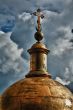 golden dome of the church