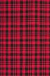 The red checkered cloth background