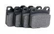 brake pads closeup on white background