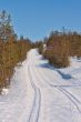 Ski track cross-country skiing