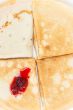 Pancakes with raspberry jam/ the breakfast of the house