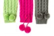 colored knitted leggings