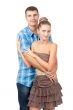 Loving couple embracing