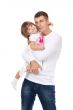 Happy man and his daughter