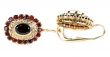 gold earrings with ruby â€‹