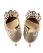 A pair of female leopard shoes