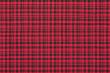 The red checkered cloth background