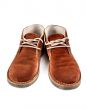 a pair of brown suede shoes