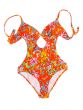 Colorful fused female swimsuit.