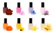 Collage Nail polish with flower 