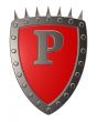 shield with letter p