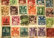 Vintage postage stamps