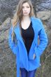 Girl in a blue coat