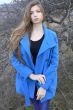 Girl in a blue coat