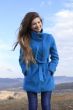 Girl in a blue coat