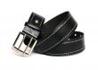 Black leather belt
