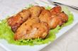 Baked chicken wings with garlic