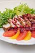 Sliced â€‹â€‹baked fillet with cranberry sauce
