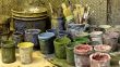 Paitbrushes and colors
