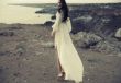 girl in a long white dress